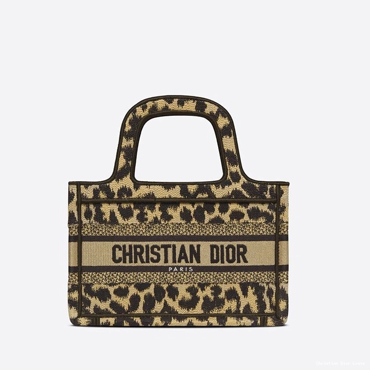 Cheap Mini Beige Canvas Motif Tote Dior Book Mizza 0726 Luxury